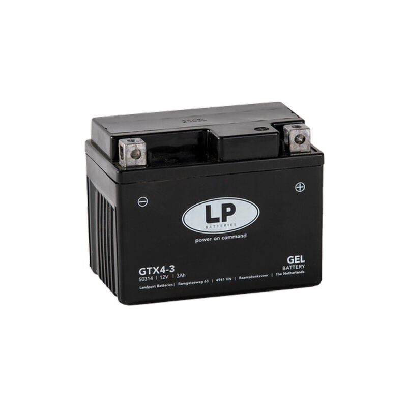 Batterie moto Landport LP GEL GTX4-3 YTX4L-BS 12v 4ah 40A