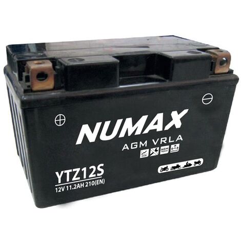 Batterie moto Numax Premium AGM YTZ12S 12V 11.2Ah 210A