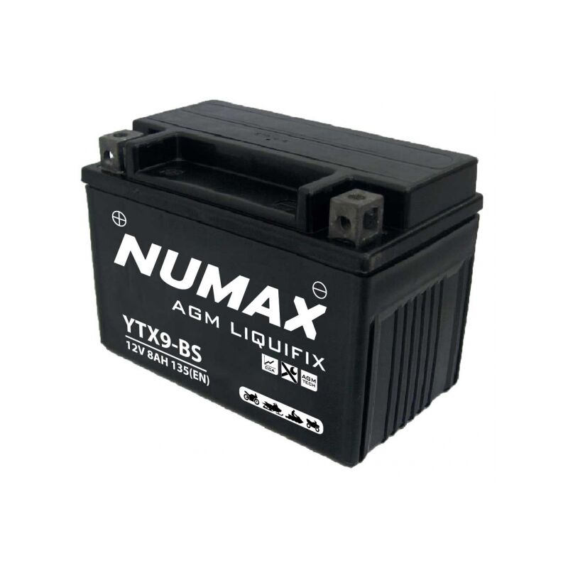 Batterie moto Numax Premium Numax Scellé agm YTX9-BS sla 12V 8Ah 135A