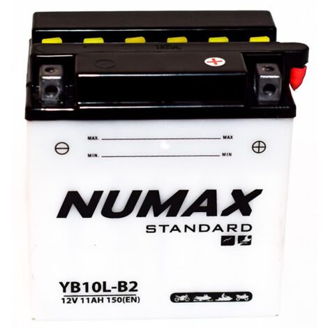 Batterie moto Numax Standard YB10L-B2 12V 11Ah 120A