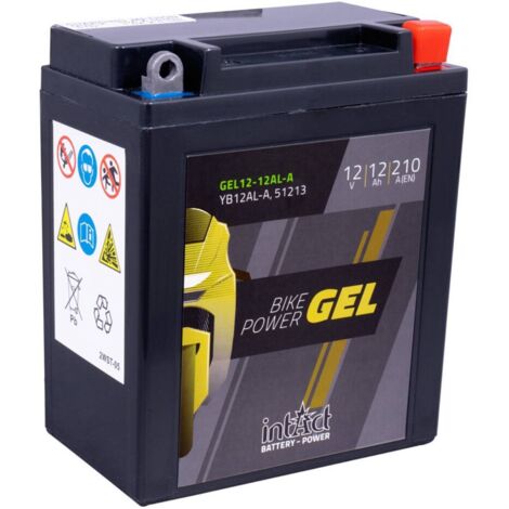 Batterie moto POWER Bike GEL YB12AL-A 12v 12ah 210A