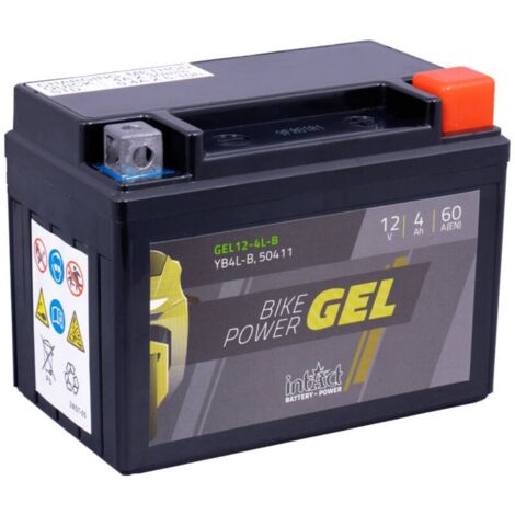 Batterie moto POWER Bike GEL YB4L-B 12v 4ah 60A