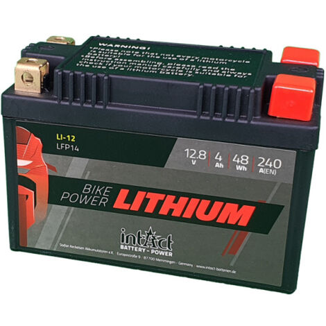 Batterie moto POWER BIKE Lithium LFP14 12.8v 4AH 240A