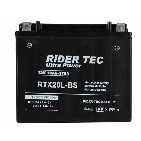 Batterie Moto Rtx20l-bs Sans Entretien 12v 18ah 270a - Default Title Rider-tec