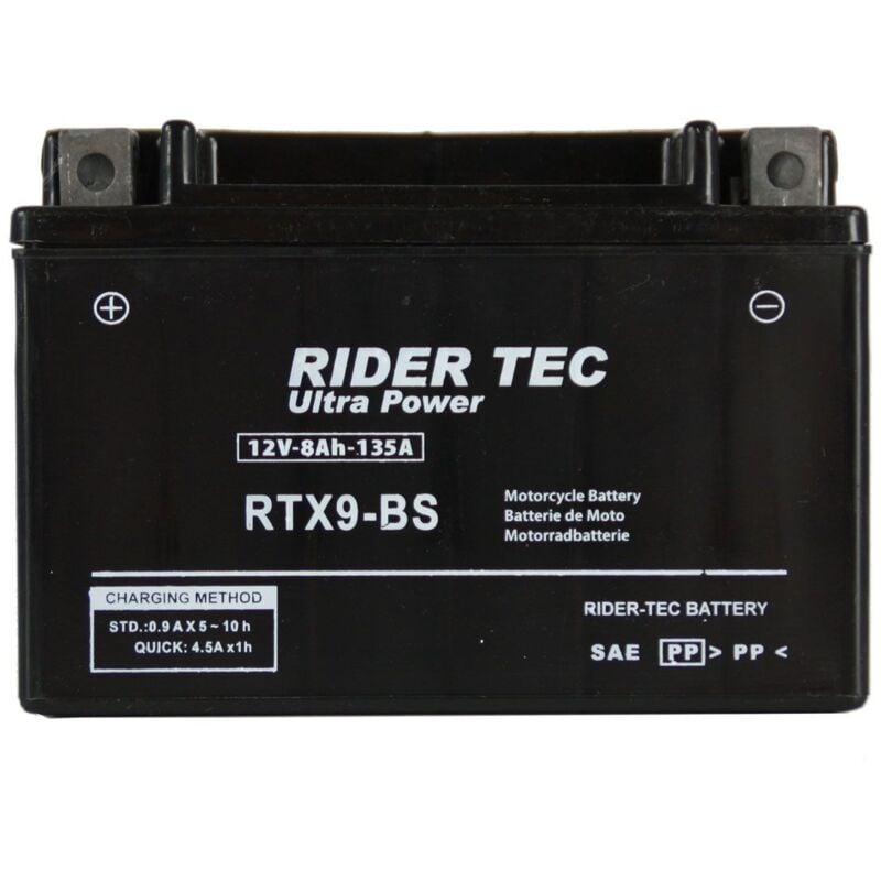 Rider Tec - Batterie Moto Rtx9-bs Sans Entretien 12v 8ah 135a Rider-tec