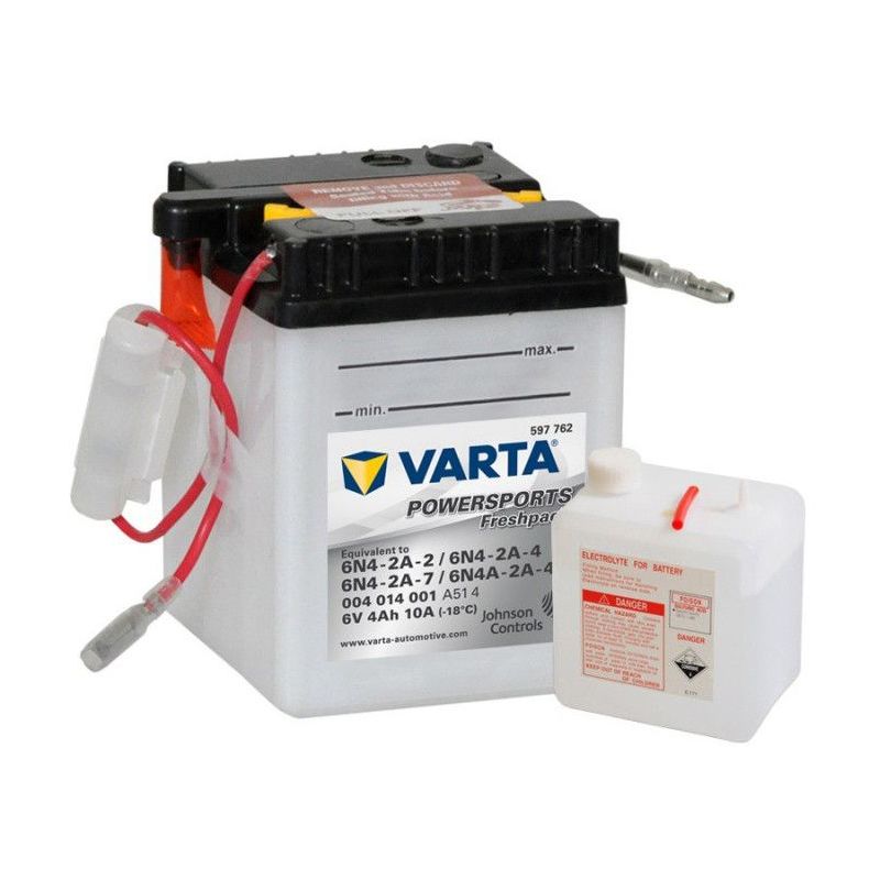 Varta - Batterie Moto 6N4-2A-2, 6N4-2A-4, 6N4A-2A-7 6V 4ah 10A