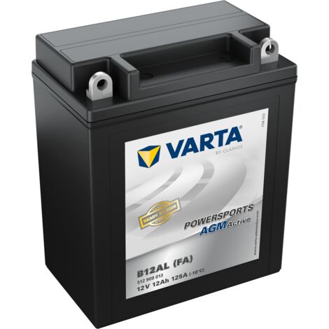 Batterie Moto VARTA Powersports AGM Active B12AL (FA) - 12V 12Ah 125A
