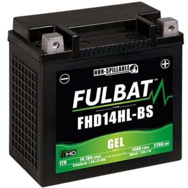 Fulbat - Batterie moto Gel FHD14HL-BS / ETX14L 12V 14Ah