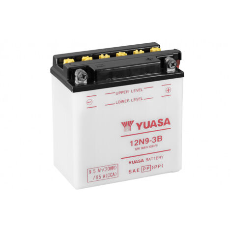 Batterie moto YUASA 12N9-3B 12V 9.5AH 85A