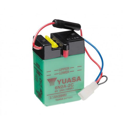 Batterie moto YUASA 6N2A-2C 6V 2.1AH