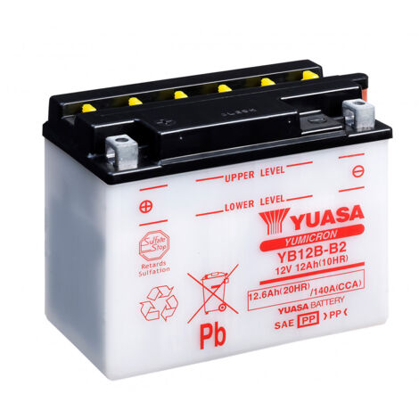 Batterie moto YUASA YB12B-B2 12V 11.6AH 140A