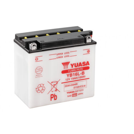Batterie moto YUASA YB16L-B 12V 20AH 215A
