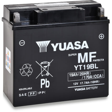 Batterie moto YUASA YT19BL-BS 51913 12V 19AH 170A
