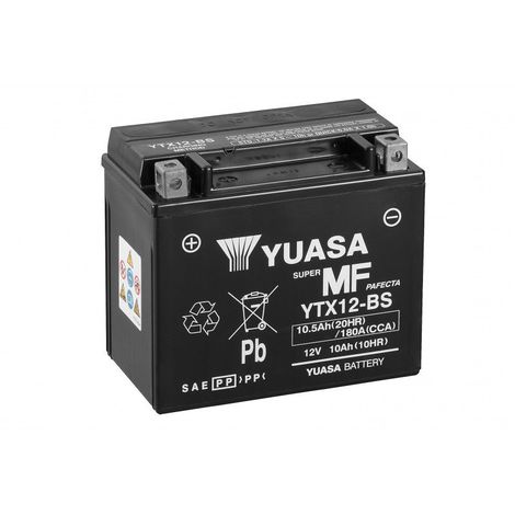 Accurat Sport GEL YB10L-BS Batteries moto 10Ah 12V