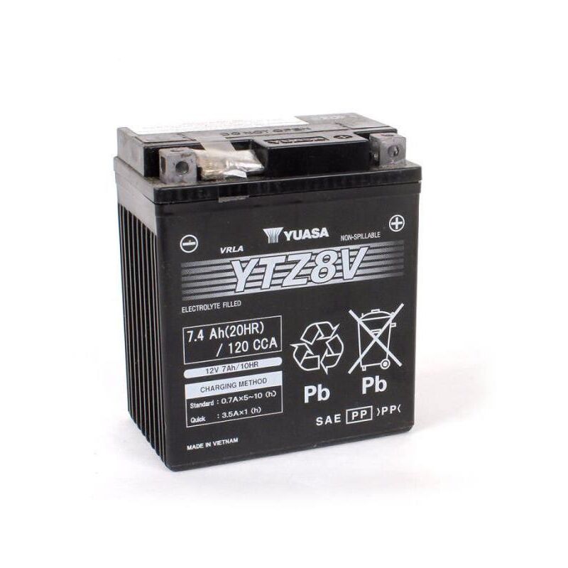 Yuasa - Batterie moto YTZ8V 12V 7.4AH 120A