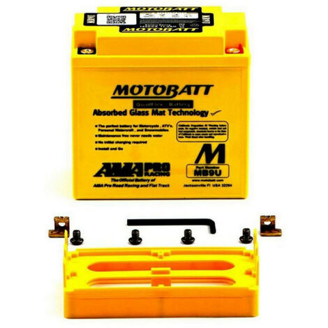 Batterie Motobatt QuadFlex AGM MBTX9U 12V 10.5ah 160A YTX9-BS YTZ12S YTZ14S