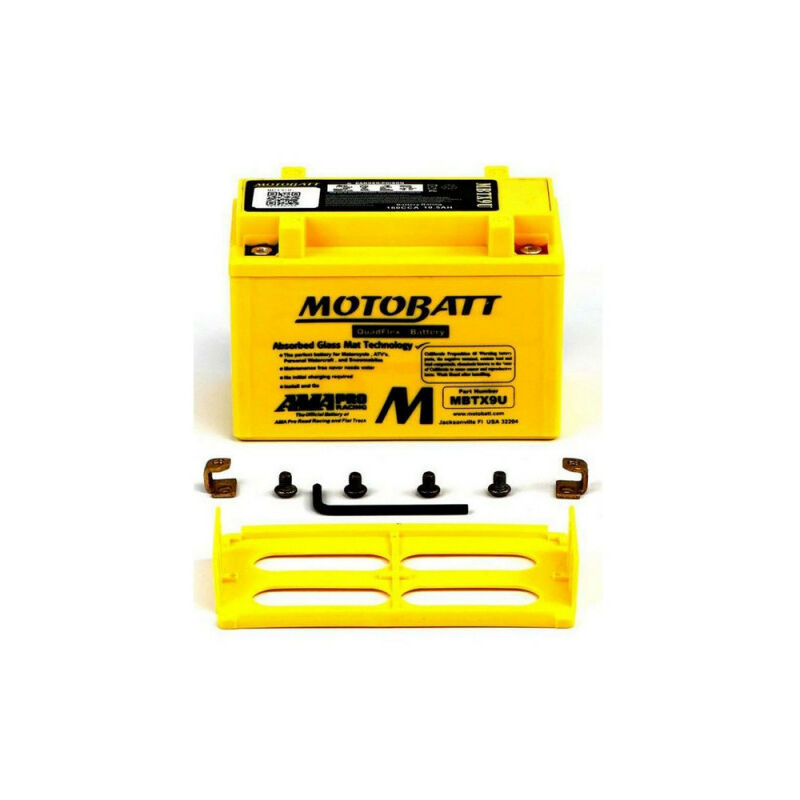 Batterie Motobatt QuadFlex agm MBTX9U 12V 10.5ah 160A YTX9-BS YTZ12S YTZ14S