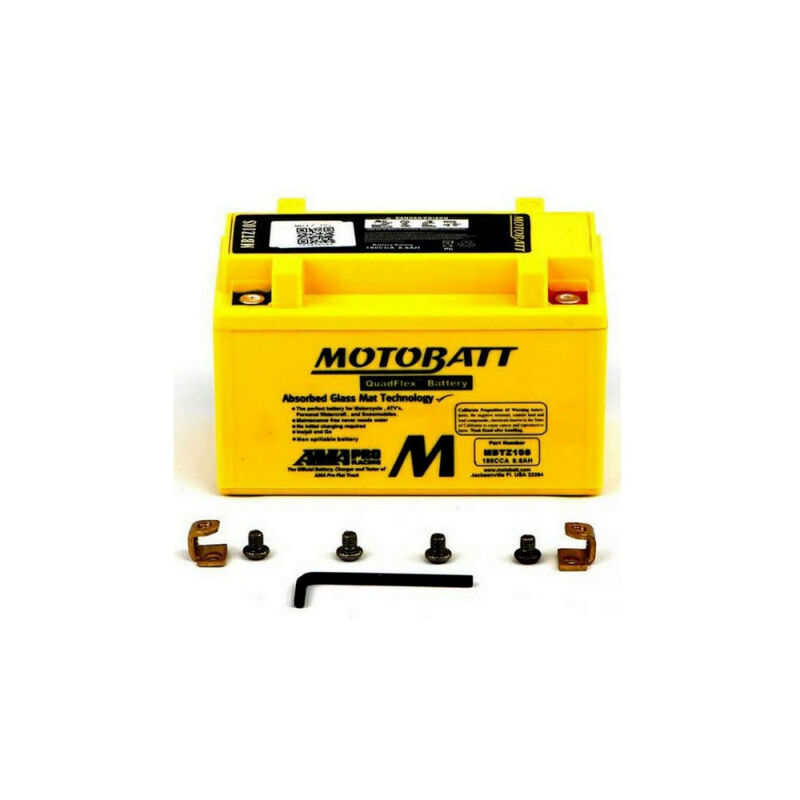 Motobatt - Batterie QuadFlex agm MBTZ10S 12V 12ah 190A YTZ10S YTX7A-BS