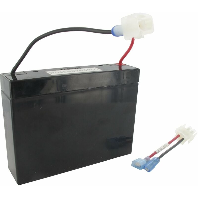 Batterie motoculture 12V, 2,8A acide/plomb étanche sans-entretien avec connectique pour tondeuse autoportée Mc culloch mowcart, husqvarna. Origine