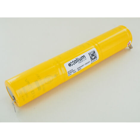 Batterie Ni-Cd 3,6V 4Ah 3VTD70 Bâton Clip 6.3/2.8 Saft (137972N)