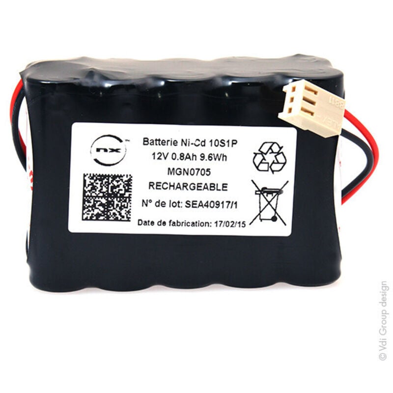 NX - Batterie NiCd 10x aa 10S1P ST2 12V 800mAh Molex