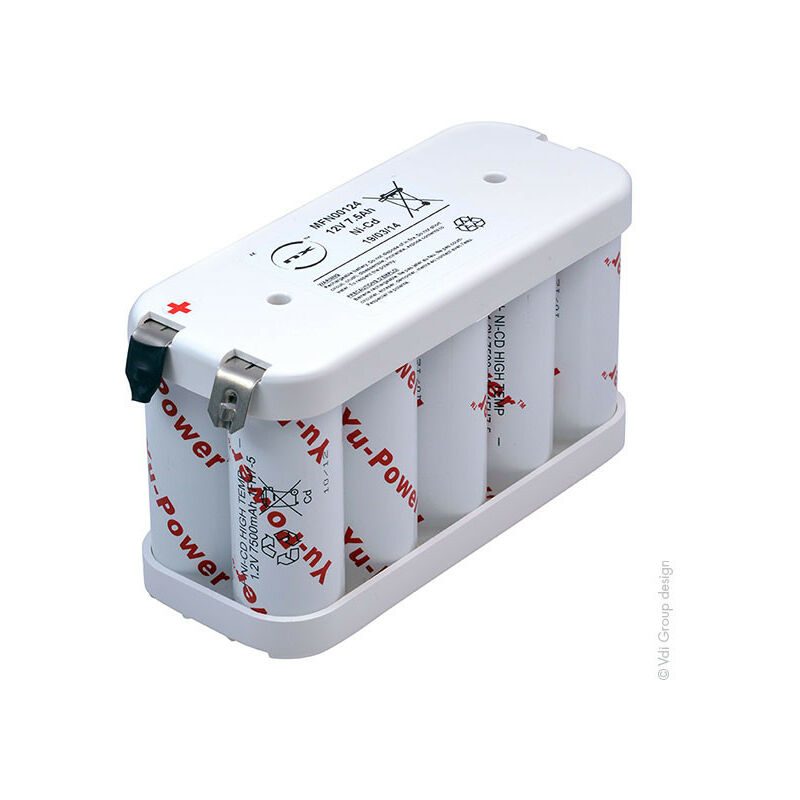 NX - Batterie eclairage secours 10x F 10S1P ST2 12V 7.5Ah Cosse