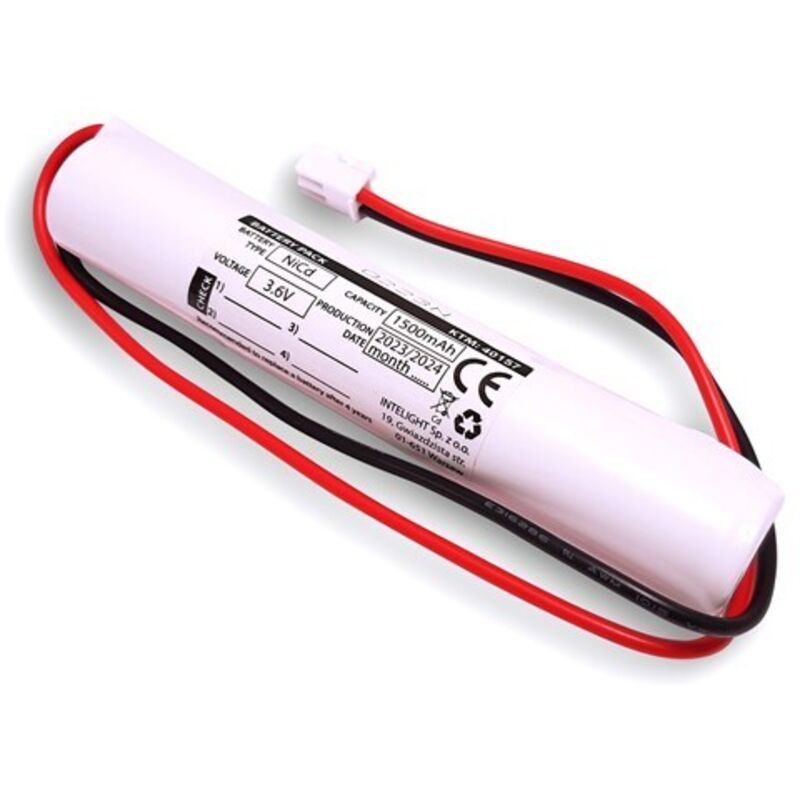 Batterie NiCd 3,6 V 1500 mAh HT AURA - L129 x Ø23 - 40157