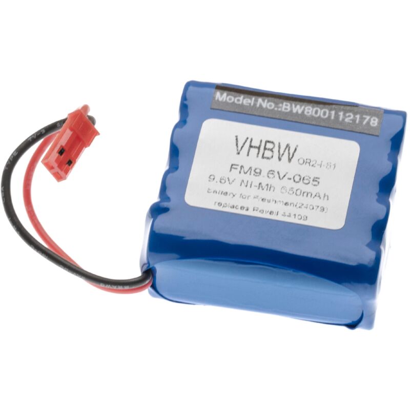 Vhbw - Batterie NiMH 650mAh (9.6V) pour modèle rc Revel Freshman 24079 comme 44109.