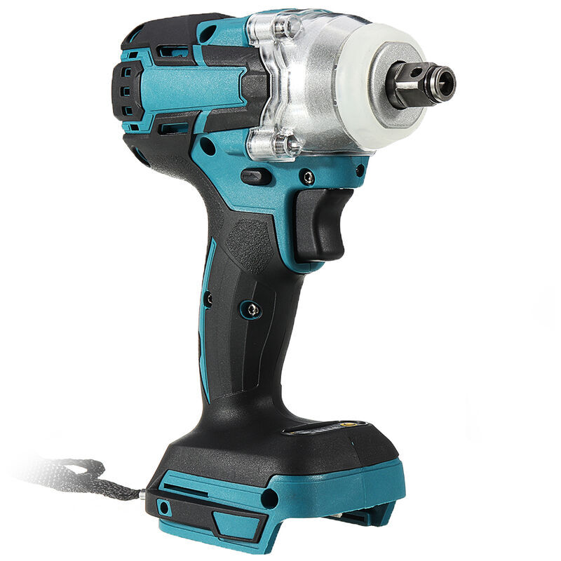 Batterie non incluse) Clé à chocs électrique sans fil sans balais Tournevis Clé à douille 1/2' Commutateur de changement de vitesse en continu Couple