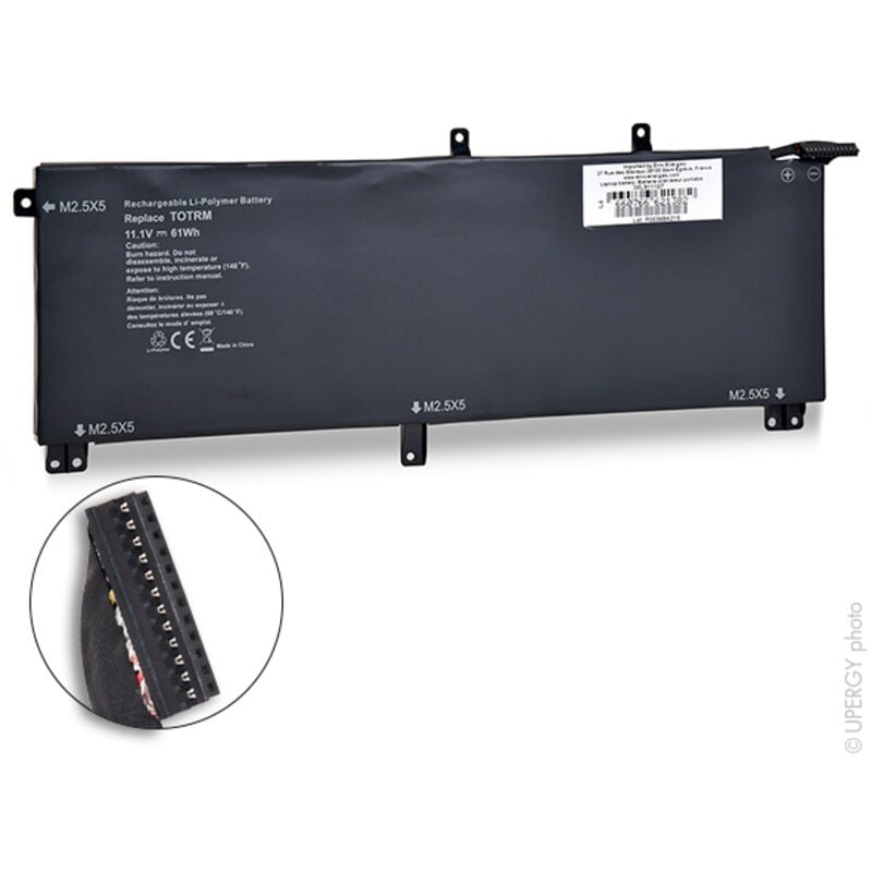 Batterie ordinateur portable compatible Dell 11.1V 5400mAh - 07D1WJ0H76MY - NX