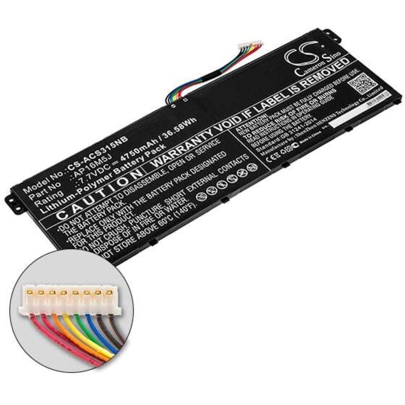 Nx - Batterie ordinateur portable compatible Acer 7.7V 4750mAh - 2ICP4/80/104AP