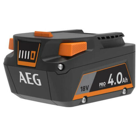 Batterie Lithium-ion 18V 4.0Ah – Construction antichocs – Jauge d'autonomie – Compatible outils AEG Pro 18V - L1840S