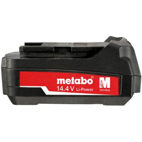 Batterie lithium 14,4V 1,5Ah – Compatible outils Metabo – Rechargeable avec chargeurs ASC15/ASC30/ASC Ultra – Performances optimales