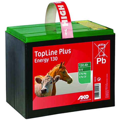 AKO AGRARTECHNIK Batterie Per Elettrorecinzione A Secco - 9v - 90Ah durata 10.000 ore circa