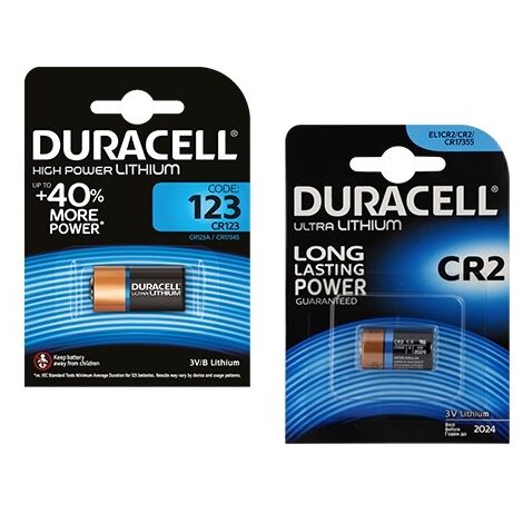 BATTERIE PILE AL LITIO SERIE ULTRA PHOTO DURACELL ART. CR2