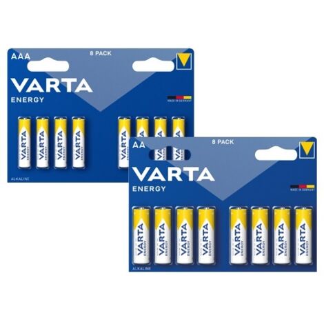 BATTERIE PILE VARTA ENERGY STILO E MINISTILO CF. DA  8 PZ