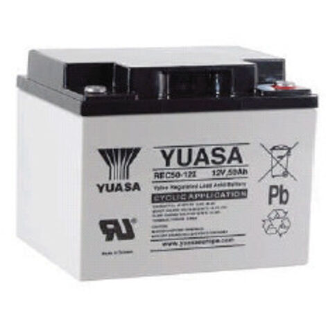 Batterie plomb 12V 50Ah Yuasa REC50-12I
