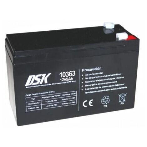 Batterie plomb-acide UPS/SAI 12V/9A 151x65x94mm DSK