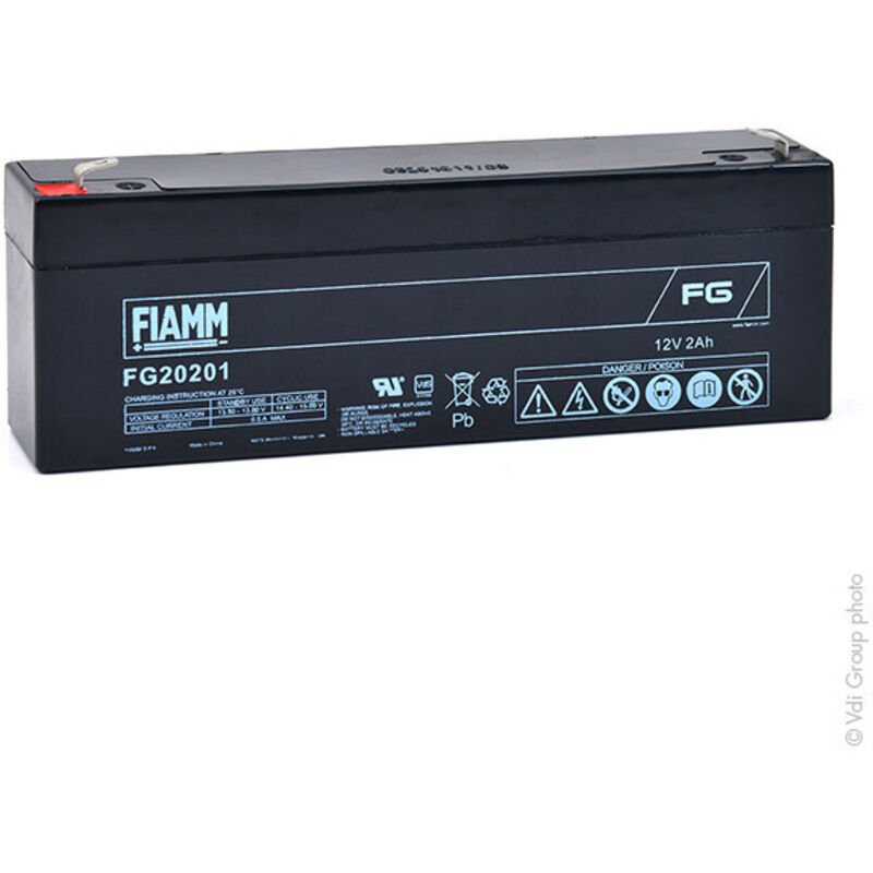 Fiamm - Batterie plomb agm FG20201 12V 2Ah F4.8