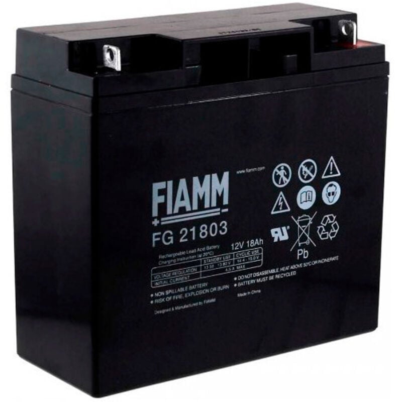 Fiamm - Batterie plomb AGM FG21803 12V 18Ah M6-M
