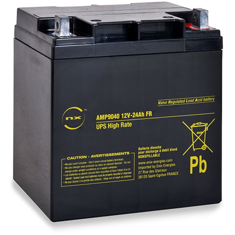 NX - Batterie onduleur (UPS) NX 24-12 UPS High Rate FR 12V 24Ah M6-M