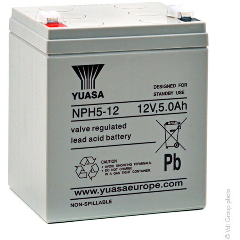 Yuasa - Batterie onduleur (ups) NPH5-12 12V 5Ah F6.35