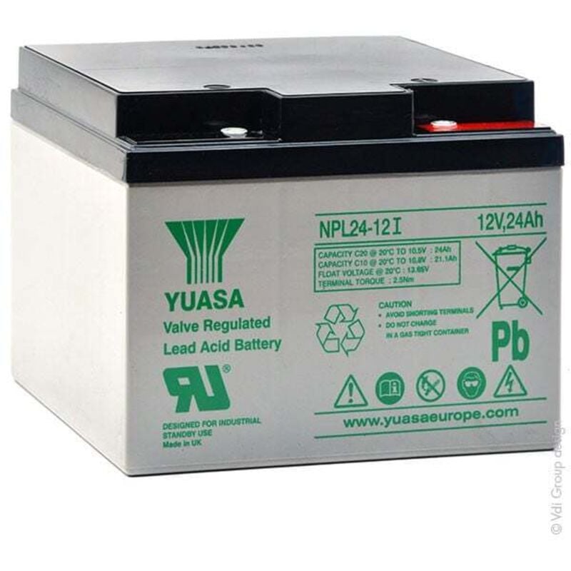 Yuasa - Batterie plomb agm NPL24-12I 12V 24Ah M5-F