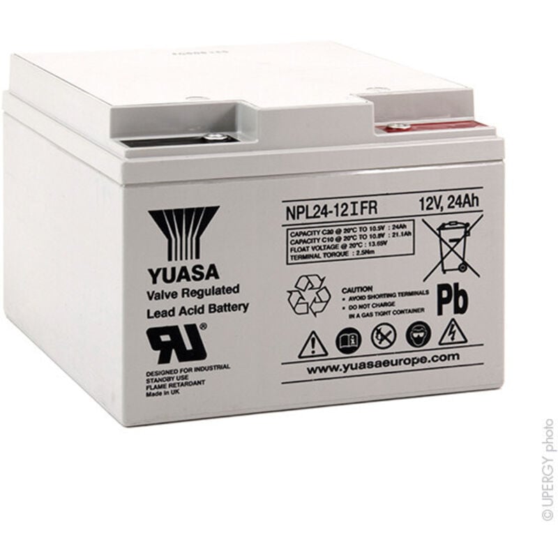 Yuasa - Batterie plomb agm NPL24-12IFR 12V 24Ah M5-F