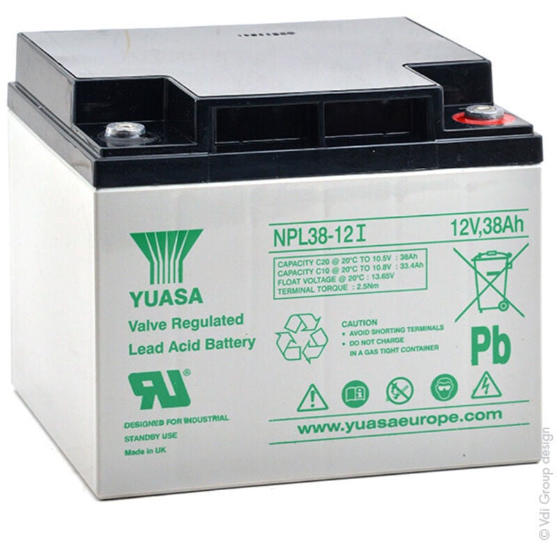 Yuasa - Batterie plomb agm NPL38-12I 12V 38Ah M5-F