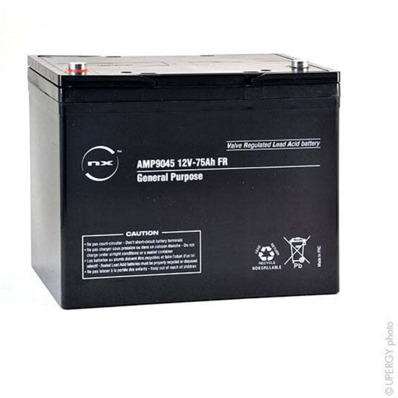 NX - Batterie plomb agm 75-12 General Purpose fr 12V 75Ah M6-F