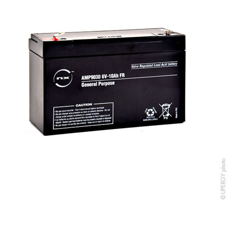 NX - Batterie plomb agm 10-6 General Purpose fr 6V 10Ah F6.35