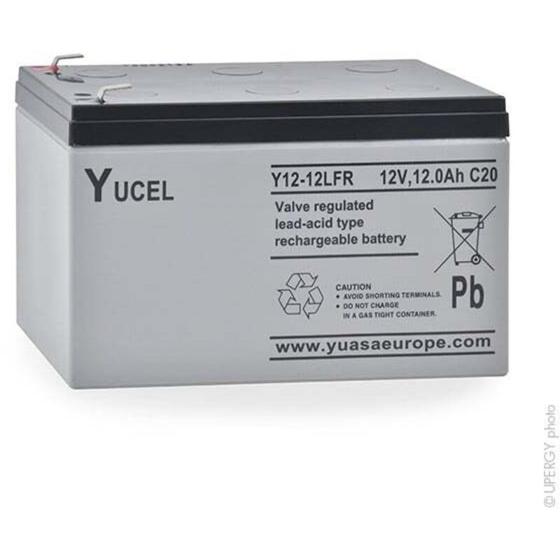 Yucel - Batterie plomb agm Y12-12 fr 12V 12Ah F6.35