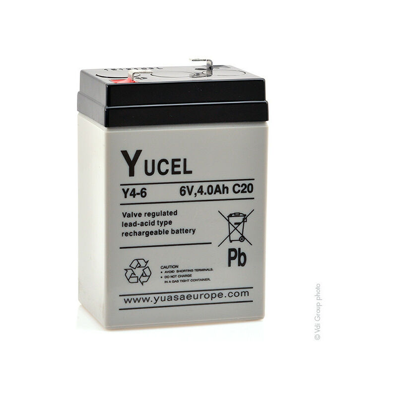 Yucel - Batterie plomb agm Y4-6 6V 4Ah F4.8