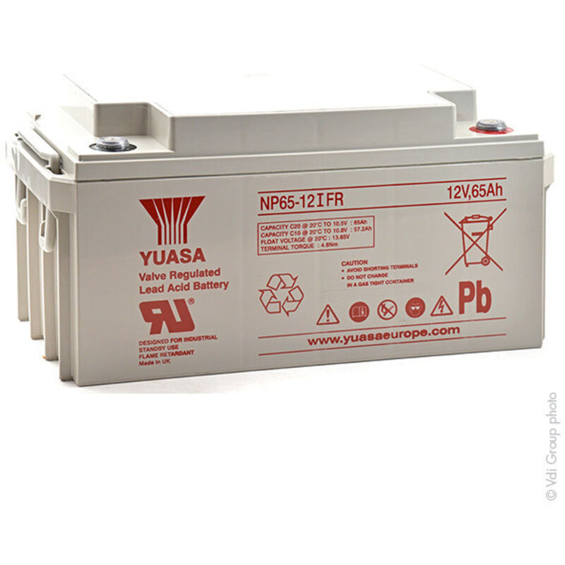 Yuasa - Batterie plomb agm NP65-12IFR 12V 65Ah M6-F